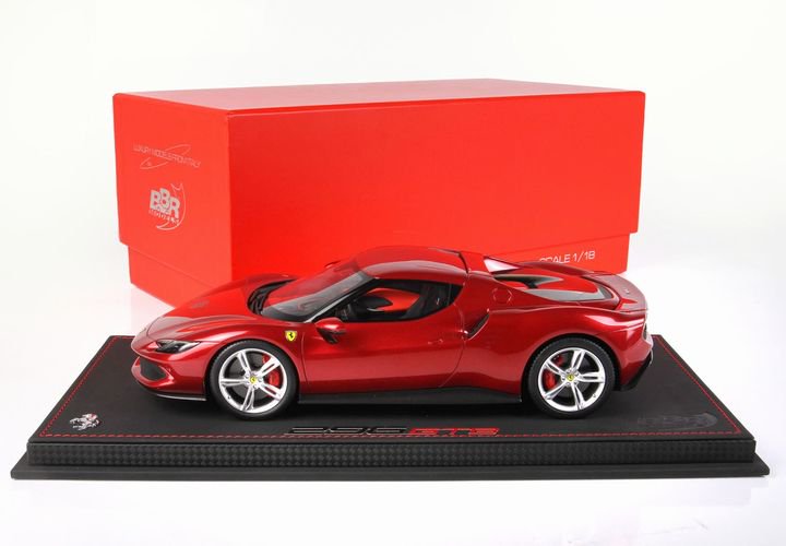 1/18 BBR Ferrari 296 GTB Rosso Imola - 【MR BBR MakeUp