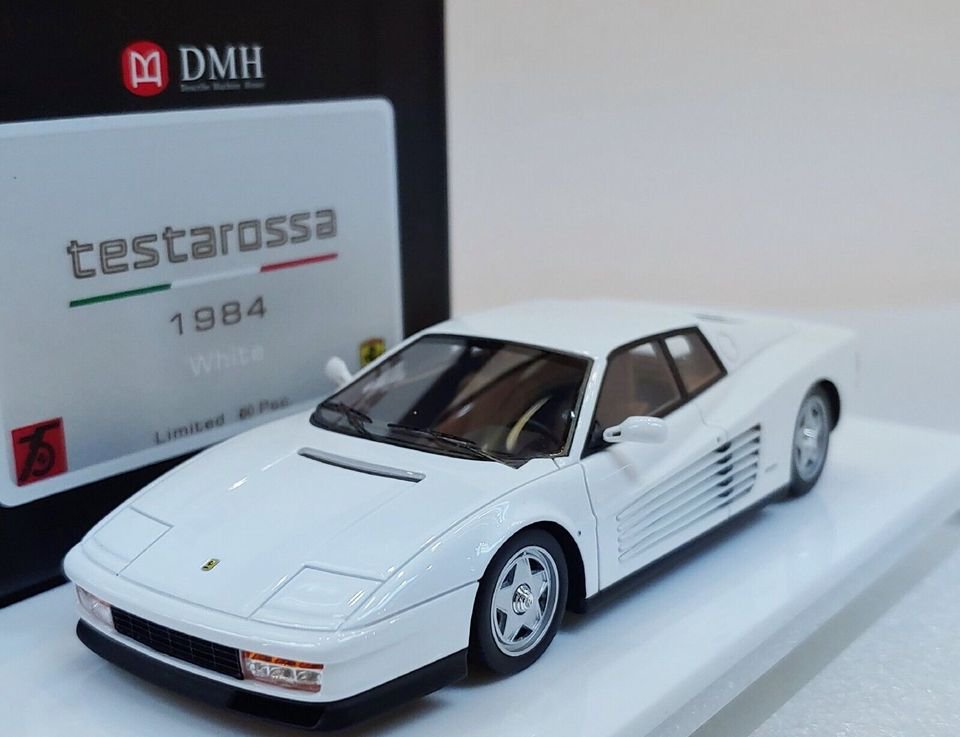 1/43 DMH Ferrari Testarossa 1984 White - 【MR BBR MakeUp LOOKSMART 