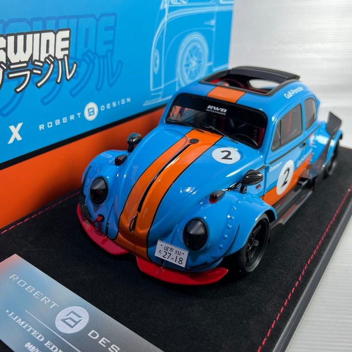 1/18 Rob3artdesign Robert Design VW Beetle Volkswagen Volks Gulf RWB - 【MR  BBR MakeUp LOOKSMART Du0026Gなどのミニカー専門店】 ヴェルデ