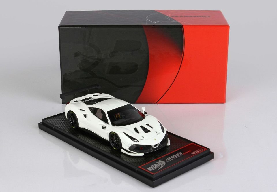 1/43 BBR Ferrari 488 Challenge EVO 2020 awus white - 【MR BBR MakeUp  LOOKSMART D&Gなどのミニカー専門店】 ヴェルデ