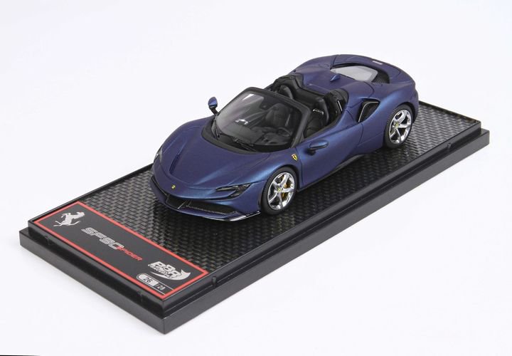 1/43 BBR Ferrari SF90 Spidermatt blu Abi Dhabi - 【MR BBR MakeUp LOOKSMART  Du0026Gなどのミニカー専門店】 ヴェルデ