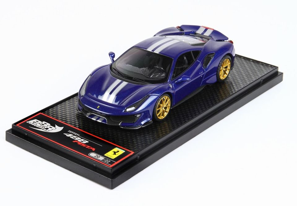 1/43 BBR Ferrari 488 Pista S/N 254400 LHD Blu Tour de France - 【MR BBR  MakeUp LOOKSMART D&Gなどのミニカー専門店】 ヴェルデ