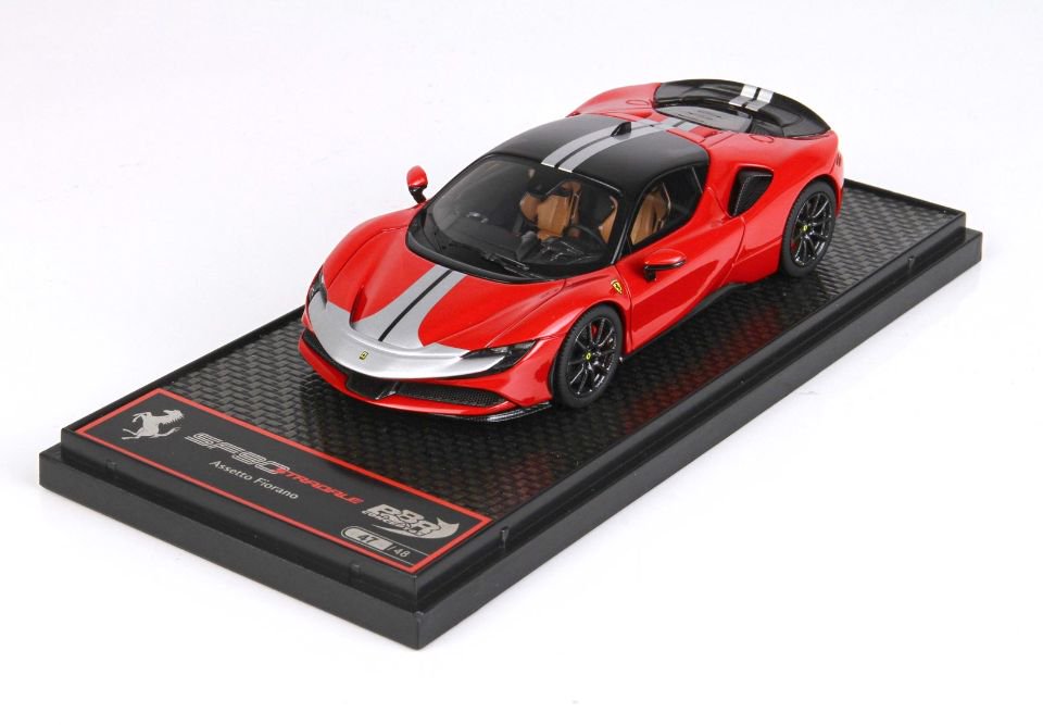 1/43 BBR Ferrari SF90 Stradale Pack Fiorano red Corsa 322 - 【MR