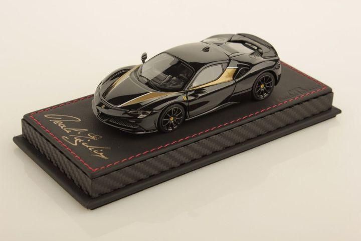 一番の贈り物 1/43 MakeUp BBR 【MR - Daytona Nero STRADALE SF90 FERRARI MR ミニカー