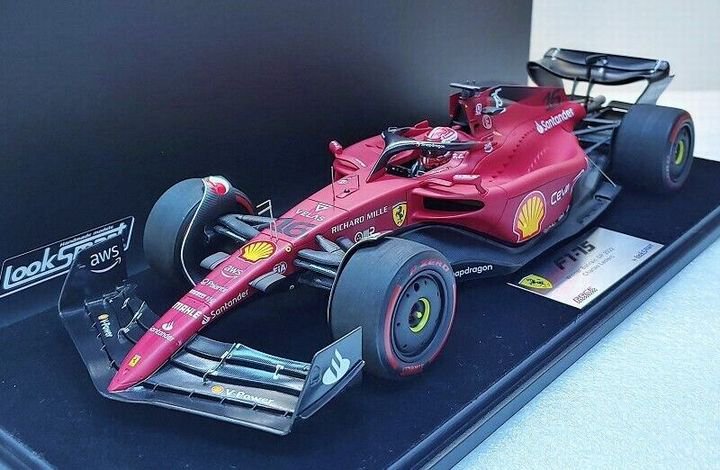 1/18 Looksmart Ferrari F1-75 Bahrain GP 2022 Winner Charles