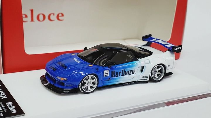 1/64 Veloce Honda NSX NA1 LB Performance Marlboro Blue - 【MR BBR MakeUp  LOOKSMART D&Gなどのミニカー専門店】 ヴェルデ