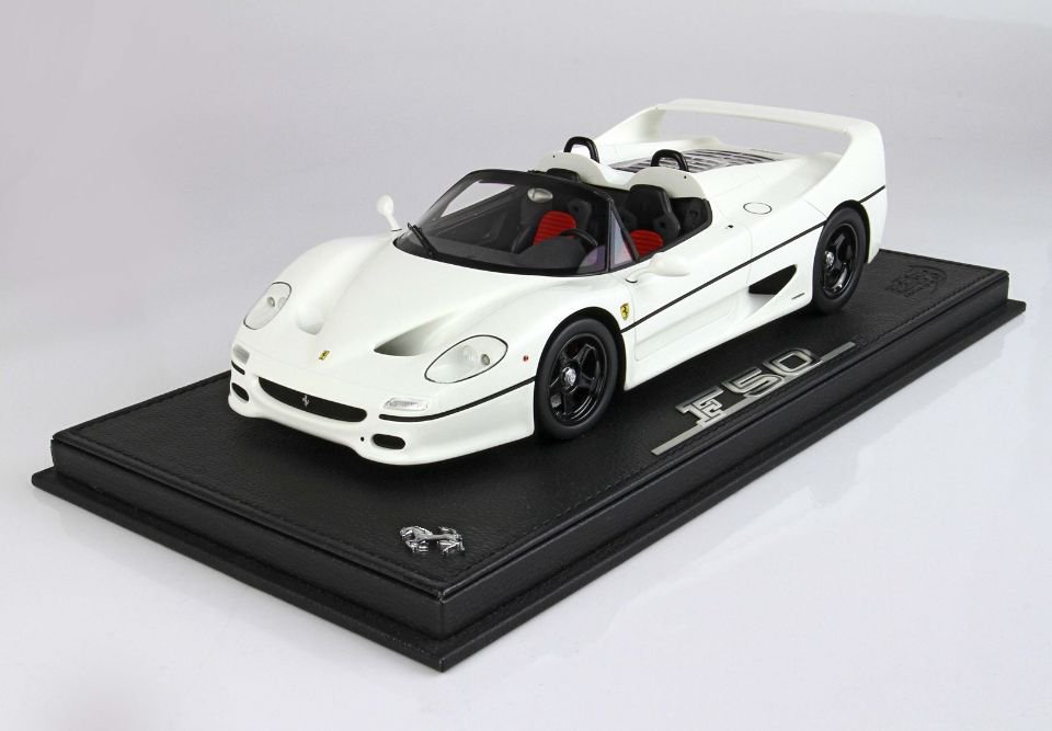 1/18 BBR Ferrari F50 Coupe 1995 Spider version Avus White - 【MR BBR MakeUp  LOOKSMART D&Gなどのミニカー専門店】 ヴェルデ