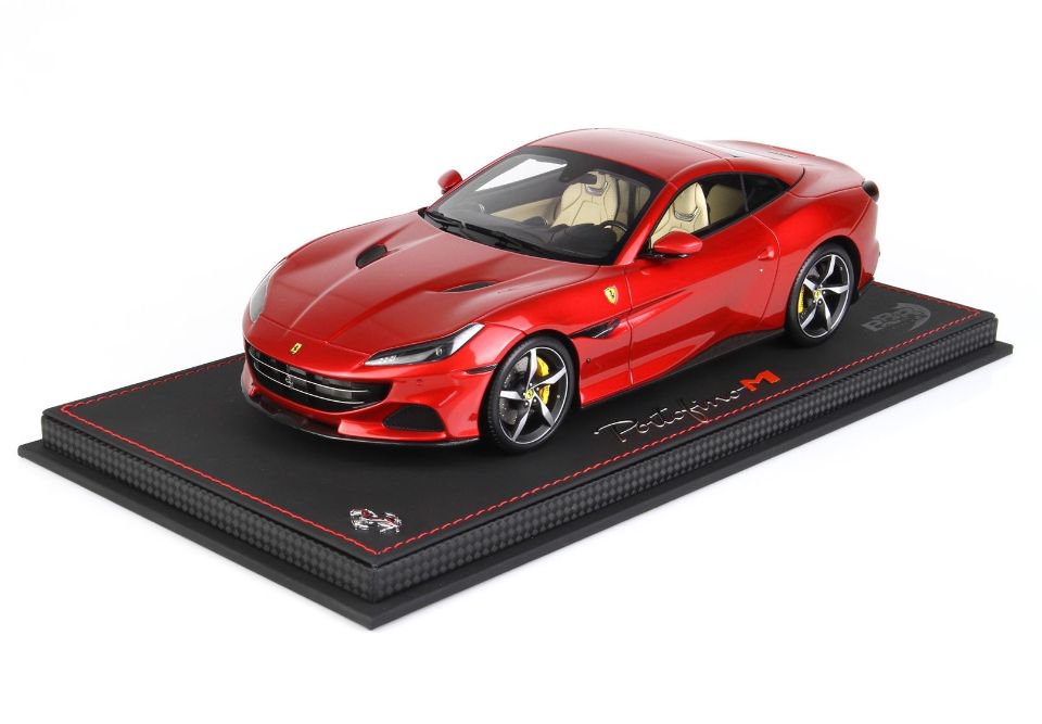 1/18 BBR Ferrari Portofino M Spider closed roof Rosso Fuoco 