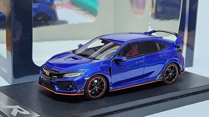 1/43 Mark43 Honda Civic FK8 Type R Blue metallic - 【MR BBR MakeUp LOOKSMART  D&Gなどのミニカー専門店】 ヴェルデ