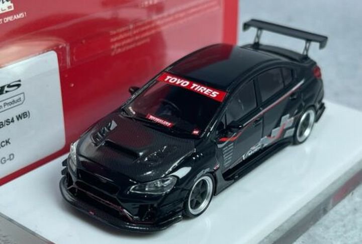 1/64 FUELME WRX STi (VAB/S4 WB) VARIS Abyss Black - 【MR BBR MakeUp  LOOKSMART D&Gなどのミニカー専門店】 ヴェルデ