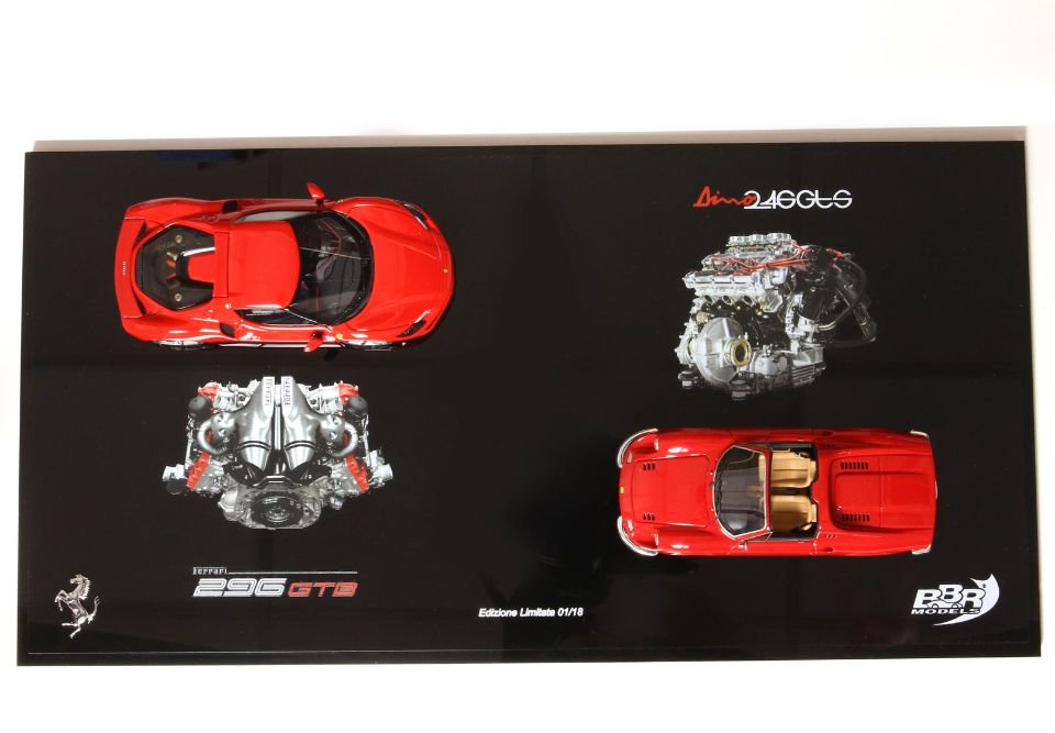 1/43 BBR Ferrari 296 GTB e Ferrari Dino 246 GTS evolution 6
