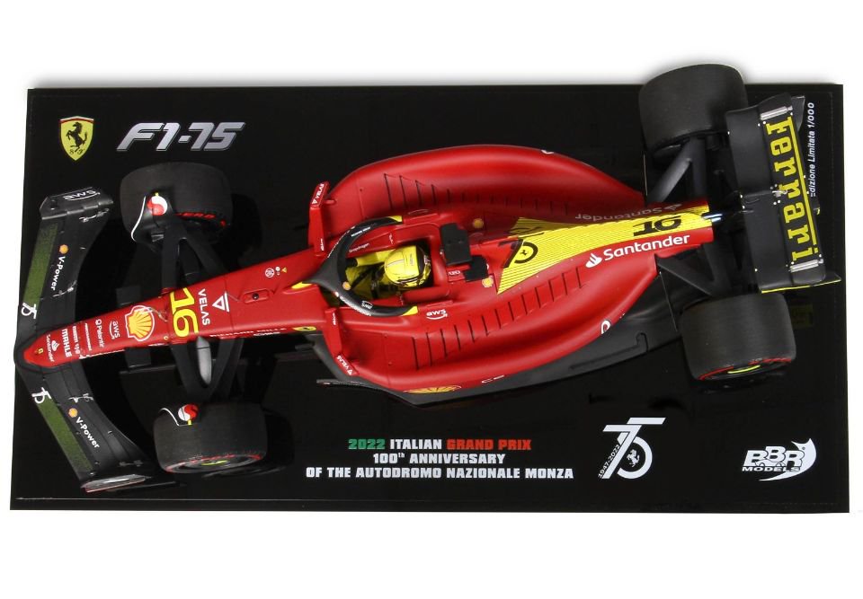 1/18 BBR Ferrari SF-75 Italian GP Monza 2022 C. Leclerc (DIE-CAST 