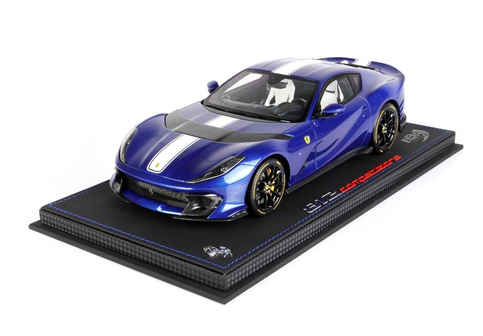 1/18 BBR Ferrari 812 Competizione 2021 Blue Tour de France - 【MR BBR MakeUp  LOOKSMART Du0026Gなどのミニカー専門店】 ヴェルデ