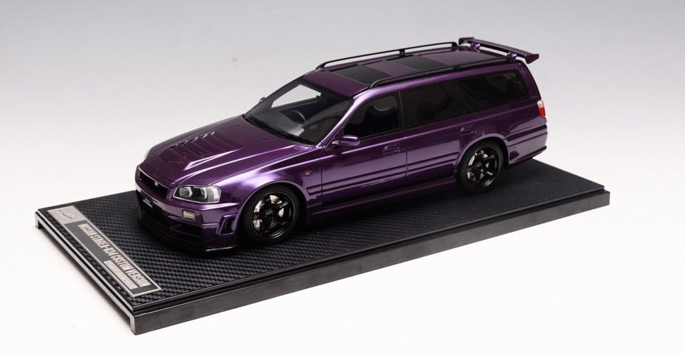 1/18 IVY Models Nissan R34 Stagea Custom Version Wagon Purple