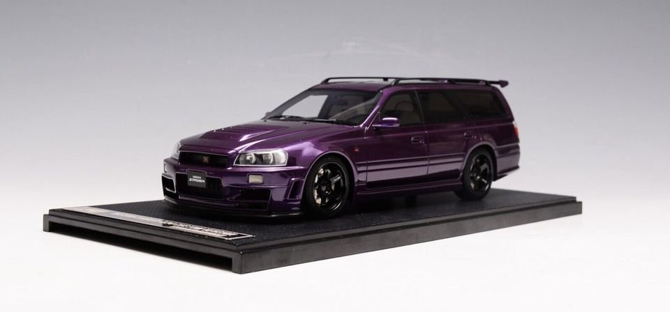 1/18 IVY Models Nissan R34 Stagea Custom Version Wagon Purple - 【MR BBR  MakeUp LOOKSMART D&Gなどのミニカー専門店】 ヴェルデ