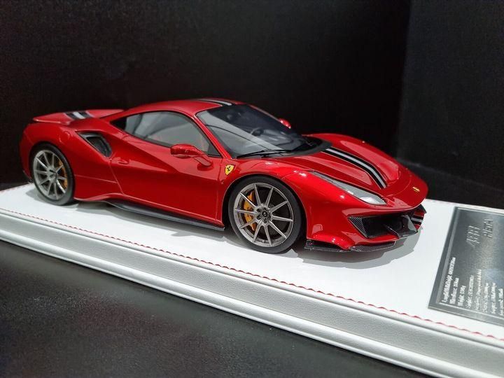 1/18 Dino Model Ferrari 488 Pista Rosso Fuoco - 【MR BBR 1/18 Dino Model Ferrari 488 Pista Rosso Fuoco - 【MR BBR