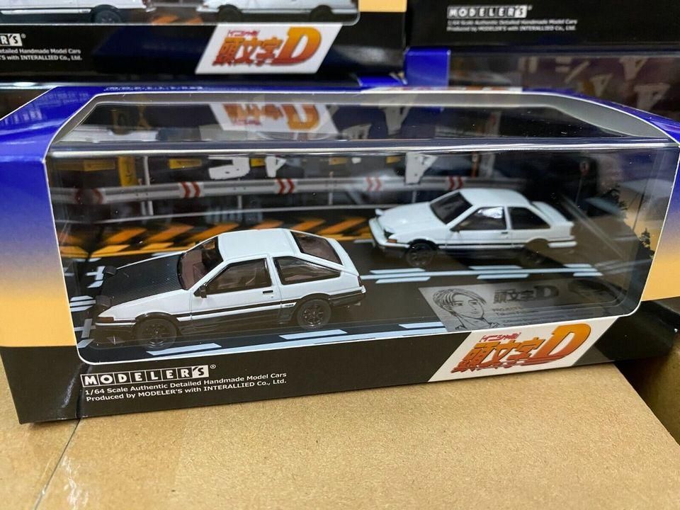 1/64 MODELER'S 藤原拓海トレノ(AE86) & 乾信司トレノ2ドア(AE86