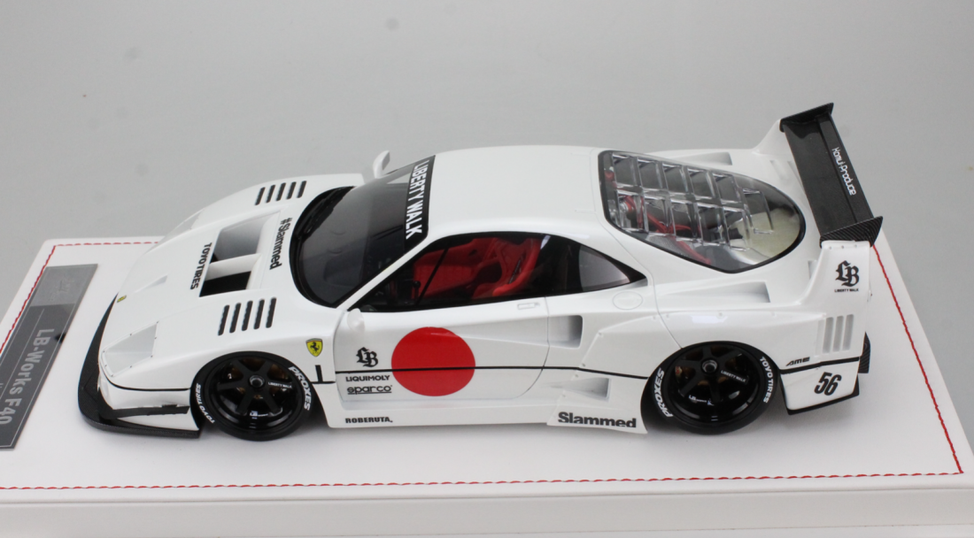 1/18 Ivy Models LB Ferrari F40 White Leather Base - 【MR BBR