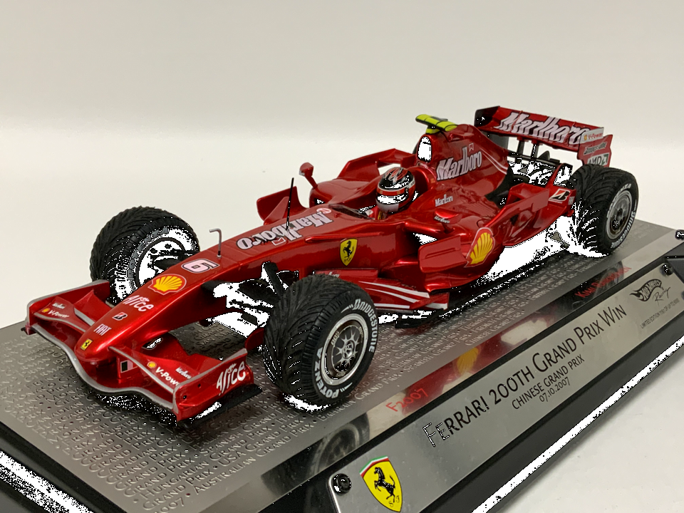 1/18 Hotwheels Ferrari F2007 Kimi Raikkonen Chinese GP 1/18 Hotwheels Ferrari F2007 Kimi Raikkonen Chinese GP