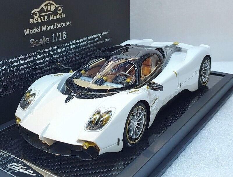 1/18 VIP MODEL Pagani Utopia Black Carbon top Pearl White Livery, - 【MR BBR  MakeUp LOOKSMART D&Gなどのミニカー専門店】 ヴェルデ