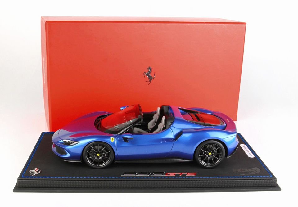 1/18 BBR Ferrari 296 GTS Rancing blue - 【MR BBR MakeUp LOOKSMART