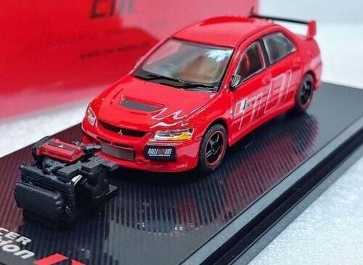1/64 CM MODEL Mitsubishi Lancer Evolution IX Red - 【MR BBR MakeUp