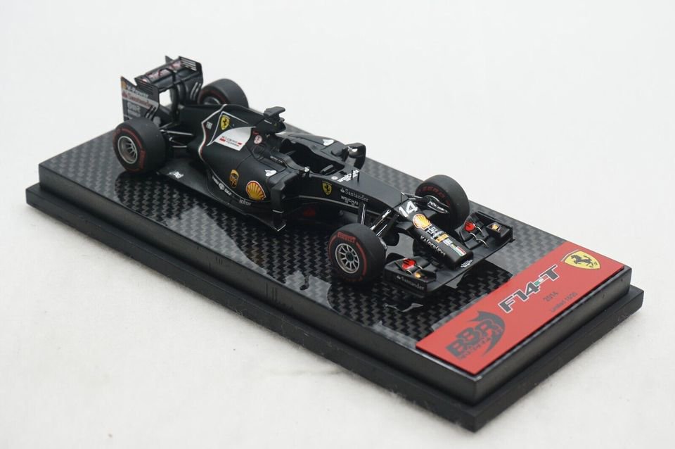 1/43 BBR FERRARI F14T 2014 MATT BLACK CARBON FIBER BASE - 【MR BBR MakeUp  LOOKSMART D&Gなどのミニカー専門店】 ヴェルデ