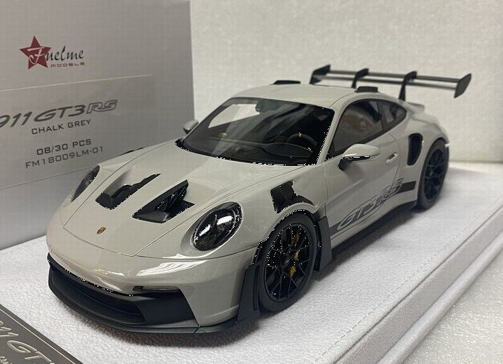 1/18 FUELME Porsche 992 GT3 RS Chalk Grey - 【MR BBR MakeUp LOOKSMART  Du0026Gなどのミニカー専門店】 ヴェルデ　