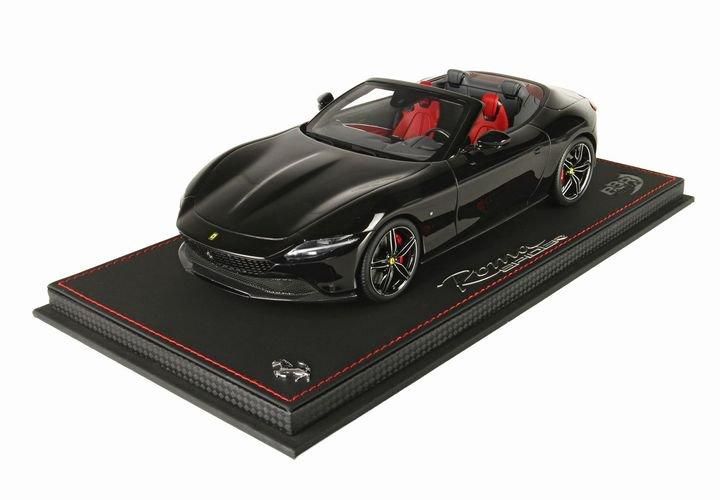 ミニカー　1/18 Ferrari Roma Spider Open Roof Purosangue Black ケース無 [P18230G] 1/18 BBR Ferrari Roma Spider Open Roof Purosangue Black