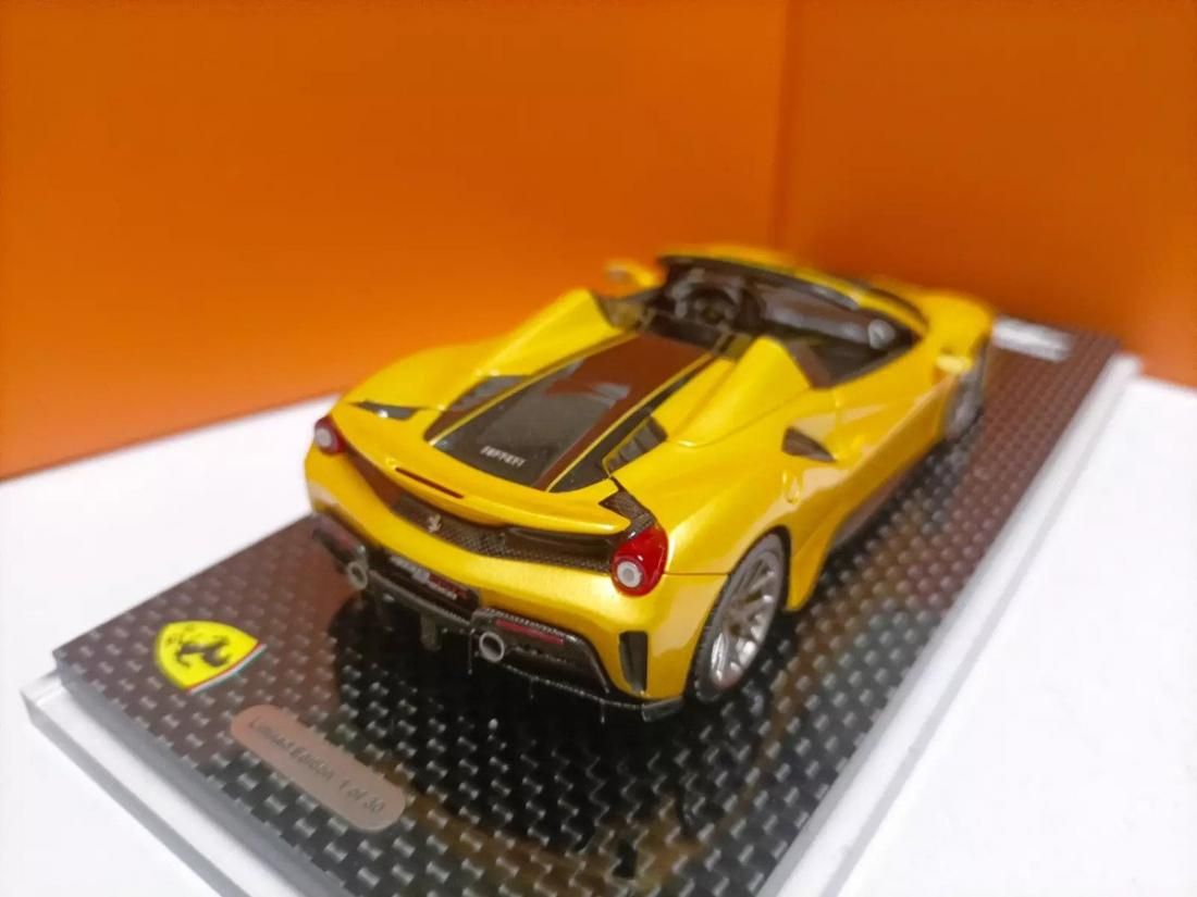 1/43 DF MODEL Ferrari 488 Pista Spider Metallic Yellow - 【MR BBR