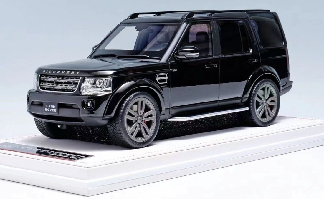 1/18 Ivy Models Land Rover Discovery 4 in Black on Leather Base - 【MR BBR  MakeUp LOOKSMART D&Gなどのミニカー専門店】 ヴェルデ