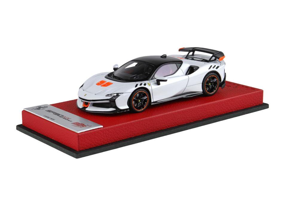 1/43 BBR Ferrari SF90 XX Stradale Premium edition Metallic Italian white  and flash orange - 【MR BBR MakeUp LOOKSMART D&Gなどのミニカー専門店】 ヴェルデ