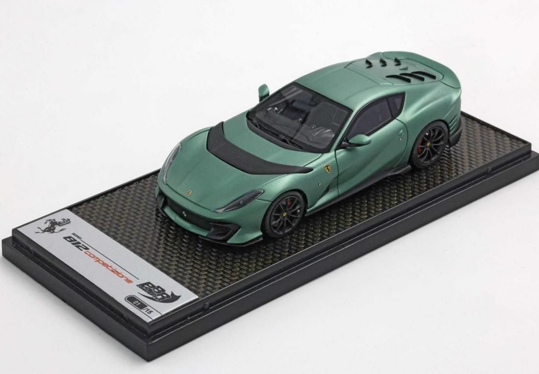 1/43 BBR Ferrari 812 Competizione Verde medio Matt - 【MR