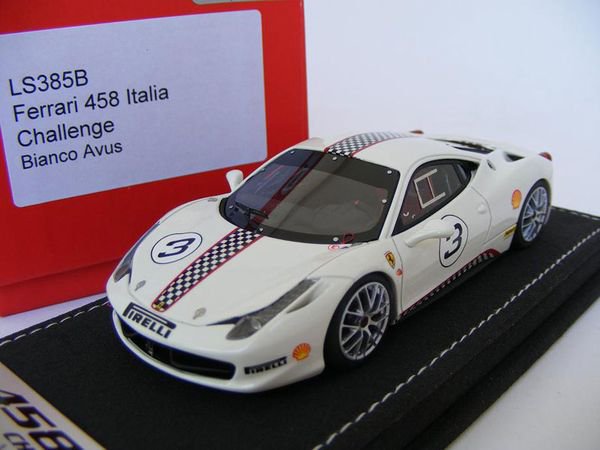 1/43 FERRARI 458 ITALIA CHALLENGE BIANCO AVUS - 【MR BBR MakeUp