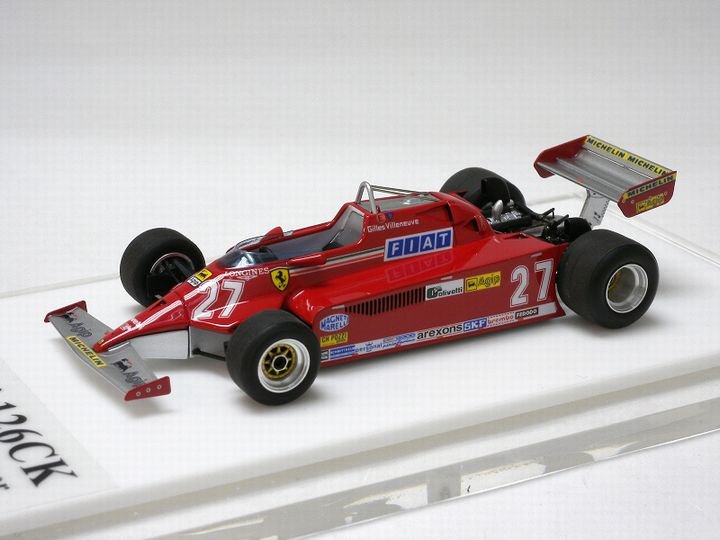 Brumm Ferrari 126CK 1981 Gilles Villeneuve GP Monte Carlo échelle 1:43 
