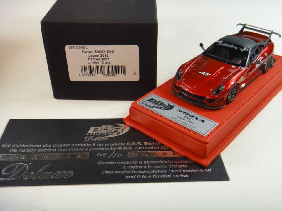 BBR FERRARI 599XX EVO RACE #42 ON DELUXE RED LEATHER BASE 1/43 - 【MR BBR  MakeUp LOOKSMART D&Gなどのミニカー専門店】 ヴェルデ