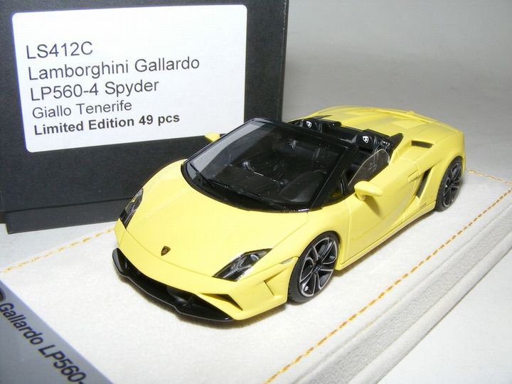 1/43 Looksmart Lamborghini Gallardo LP 560-4 Spyder Paris 2012 Giallo  Tenerife - 【MR BBR MakeUp LOOKSMART D&Gなどのミニカー専門店】 ヴェルデ