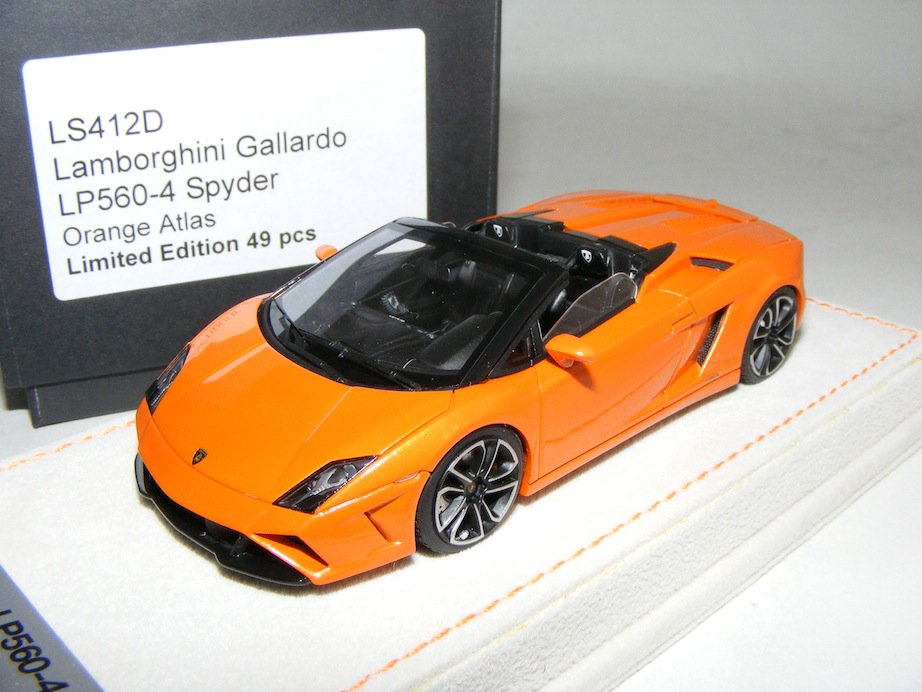 1/43 Looksmart Lamborghini Gallardo LP 560-4 Spyder Paris 2012 Orange Atlas  - 【MR BBR MakeUp LOOKSMART D&Gなどのミニカー専門店】 ヴェルデ