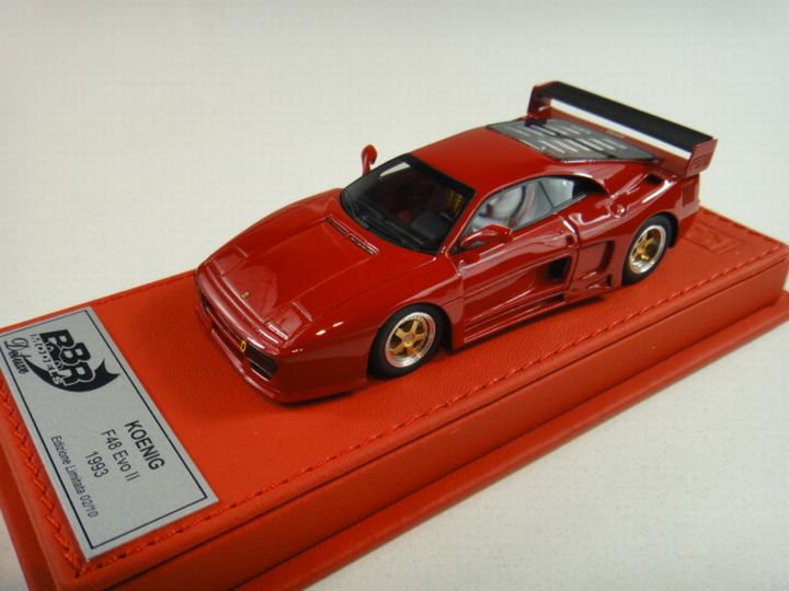 BBR FERRARI KOENIG F48 EVO II 1993 RED ON RED DELUXE LEATHER 1/43 - 【MR BBR  MakeUp LOOKSMART D&Gなどのミニカー専門店】 ヴェルデ