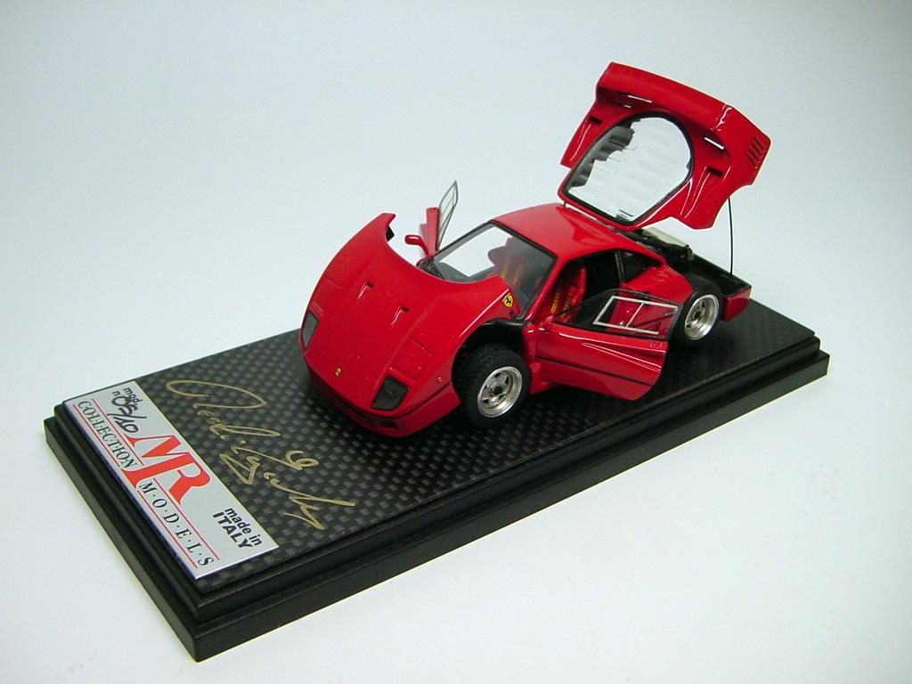 1/43 MR Ferrari F40 1987 Red OpenClose - 【MR BBR MakeUp LOOKSMART