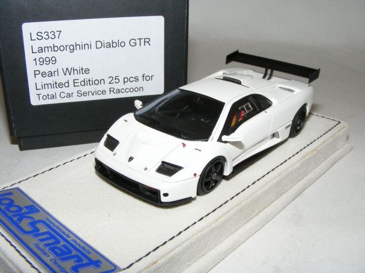 1/43 Looksmart Lamborghini Diablo GTR in Pearl White - 【MR BBR MakeUp  LOOKSMART D&Gなどのミニカー専門店】 ヴェルデ