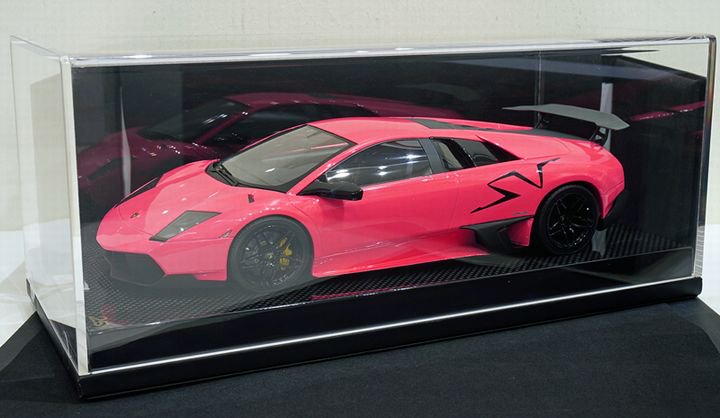 1/18 MRLamborghini Murcielago LP670-4 SV Gloss Met. Pink on Carbon Base - 【 MR BBR MakeUp LOOKSMART D&Gなどのミニカー専門店】 ヴェルデ