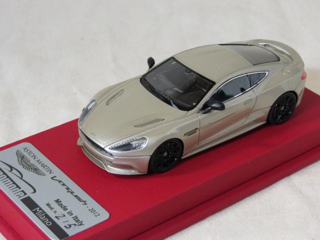 1/43 Tecnomodel Aston Martin Vanquish Gold / Black Wheels