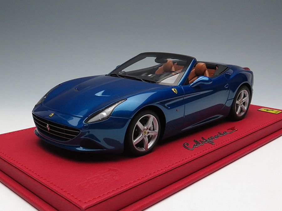 1/18 BBR Ferrari California T Open Roof Metallic Blue - 【MR BBR MakeUp  LOOKSMART D&Gなどのミニカー専門店】 ヴェルデ