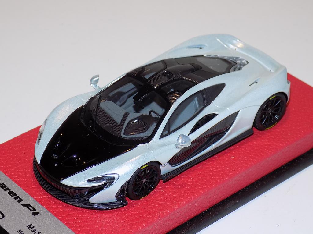 1/43 Tecnomodel McLaren P1 Ice silver black wheels red caliper black bonnet  - 【MR BBR MakeUp LOOKSMART D&Gなどのミニカー専門店】 ヴェルデ
