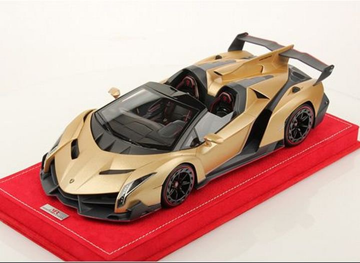 1/18 MR Lamborghini veneno Roadste Tyrant gold - 【MR BBR MakeUp LOOKSMART  D&Gなどのミニカー専門店】 ヴェルデ