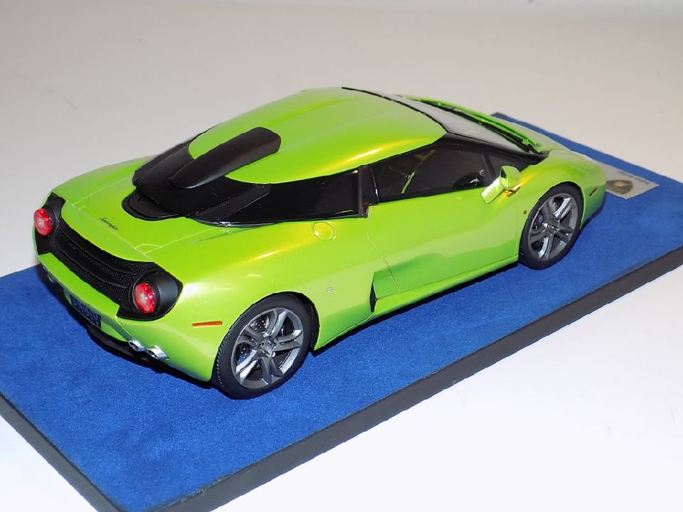 1/18 Looksmart Lamborghini 5-95 Zagato in Itacha Green Titanium 
