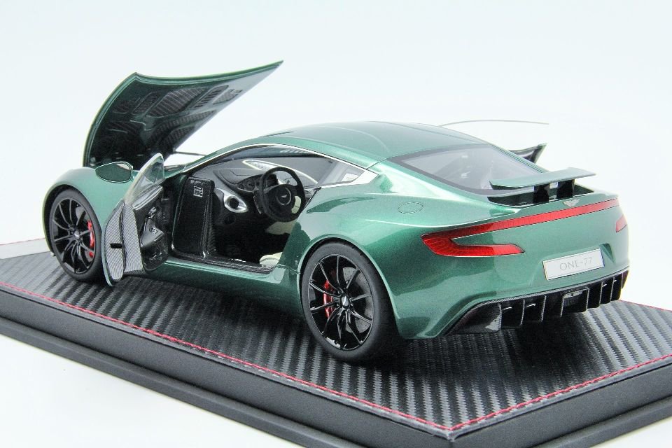 1/18 FRONTIART Aston Martin One-77 British Green limited Open/Close - 【MR  BBR MakeUp LOOKSMART D&Gなどのミニカー専門店】 ヴェルデ