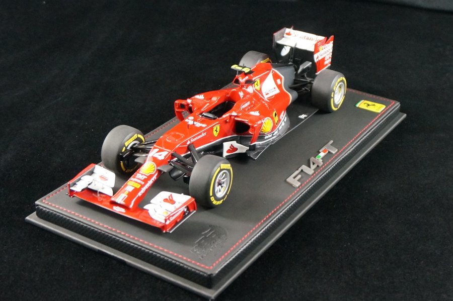 1/18 BBR Ferrari F14T Abu Dhabi 2014 F. Alonso on black leather