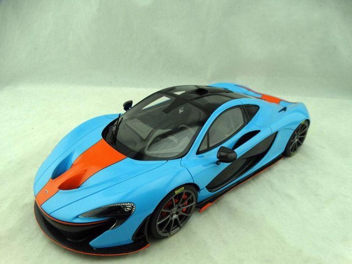 TSM MODEL 1/12 マクラーレンP1 Blue/Orange 1/18 TECNOMODEL McLaren